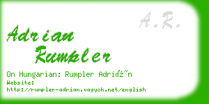 adrian rumpler business card